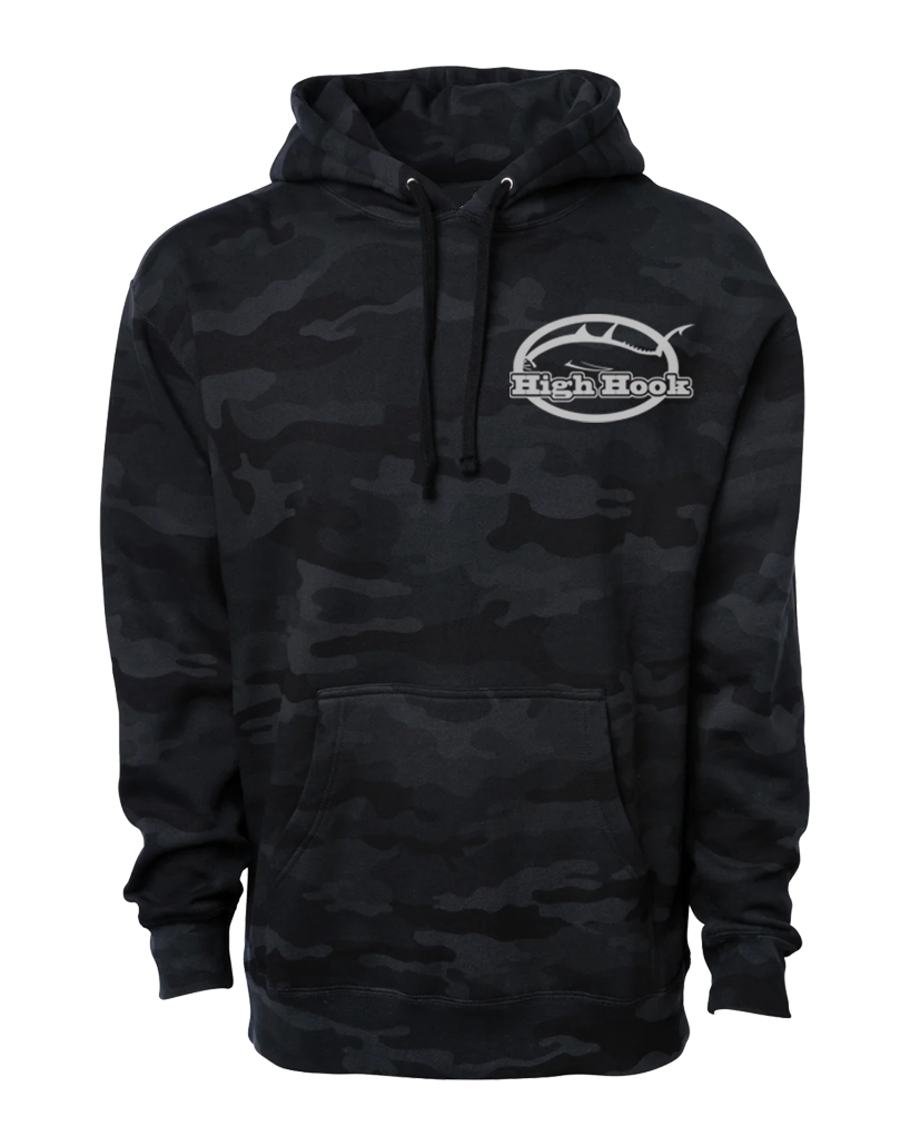 High Hook Heavyweight Black Camo Hoodie