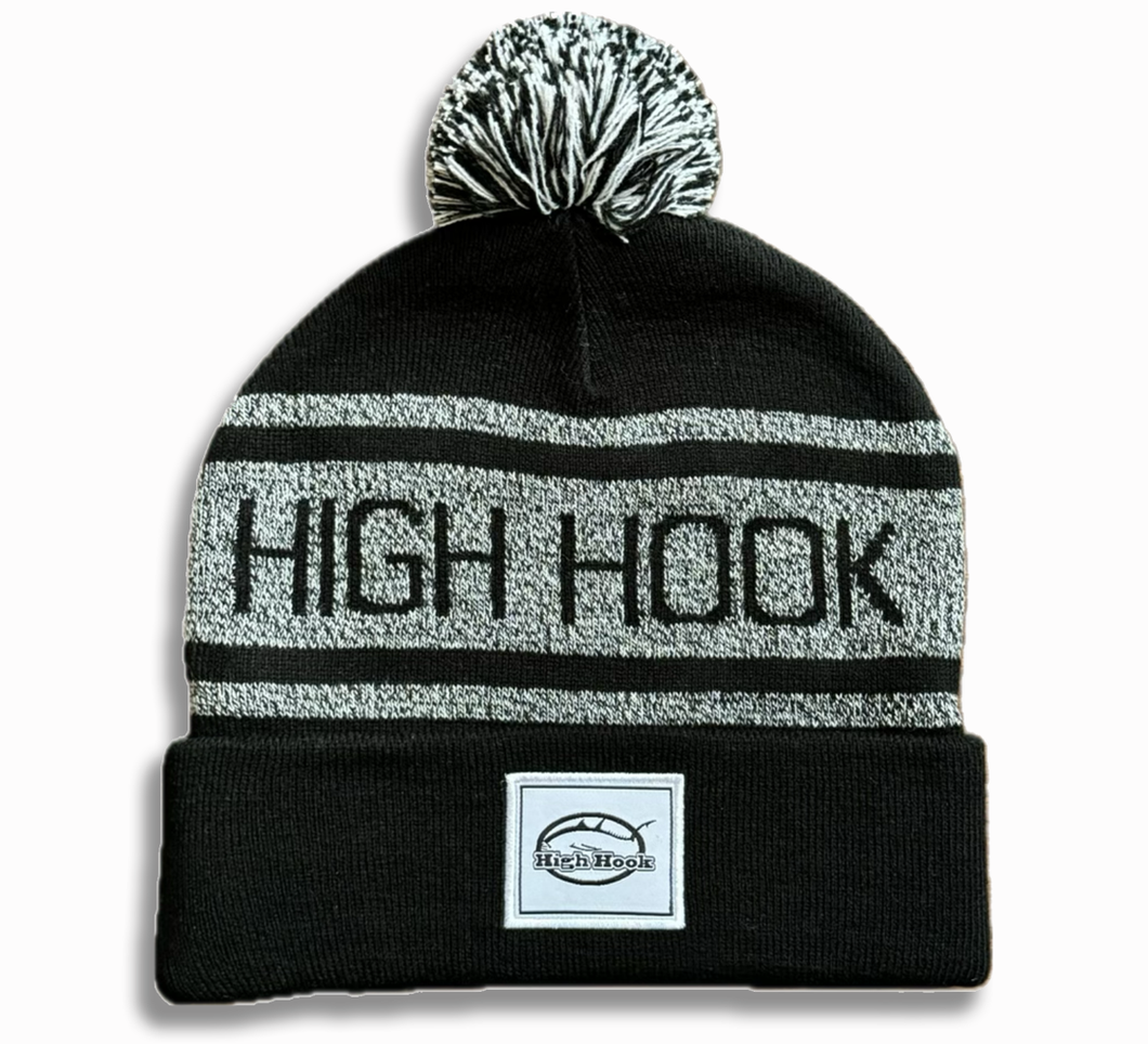 *NEW* High Hook Black Beanie