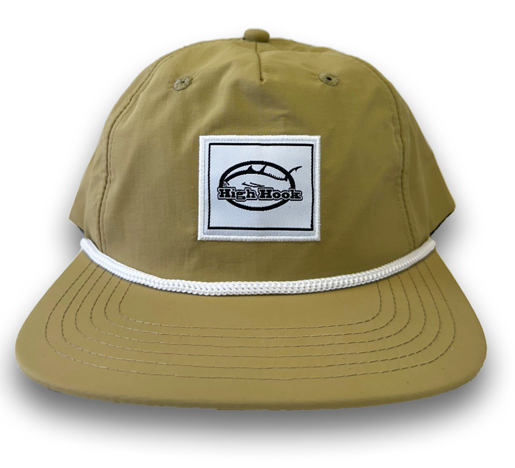High Hook Nylon Snapback  (TAN)