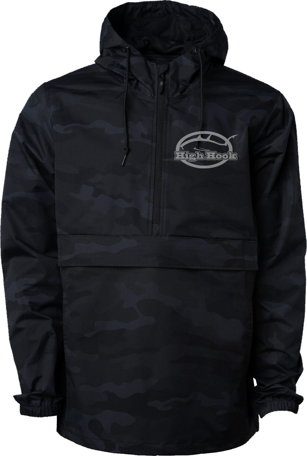 High Hook Water Resistant Jacket  (Black Camo)